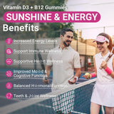 Wiszeen Methyl B12 & Vitamin D Gummies with ingredients