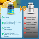 Wiszeen Multivitamins for Men bottle with lemon slices