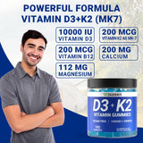 Wiszeen Vitamin D3 K2 Gummies displayed on a kitchen counter