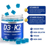 Wiszeen Vitamin D3 K2 Gummies in hand for size comparison