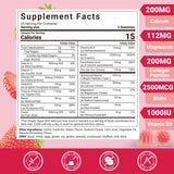 Wiszeen Women's Multivitamin Gummies side view showing nutritional information