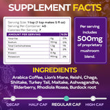 WIXAR NATURALS 10-Mushroom Superfood Coffee Blend in a cup