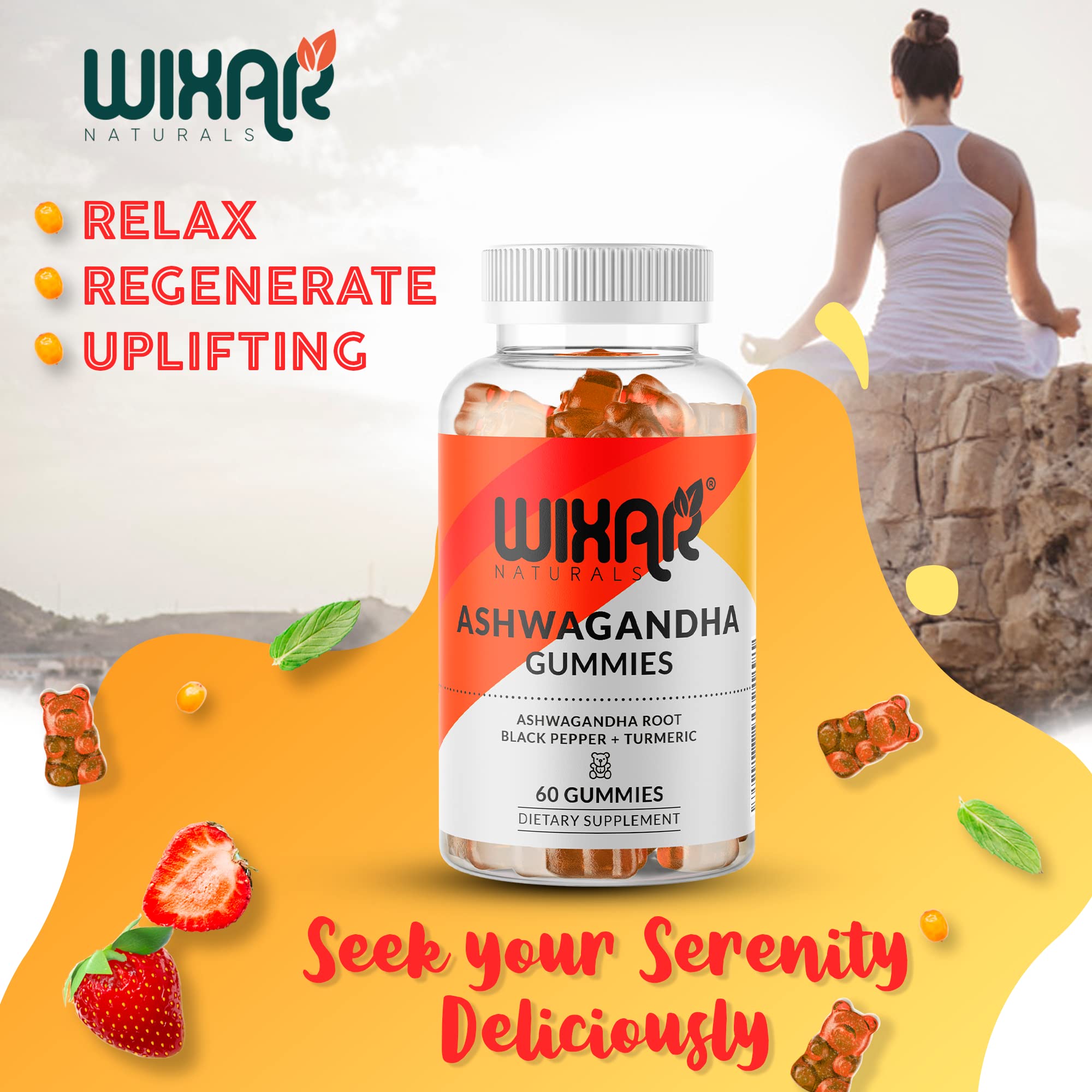 WIXAR NATURALS Ashwagandha Gummies ingredients list