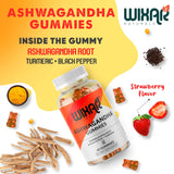 WIXAR NATURALS Ashwagandha Gummies strawberry flavour close-up