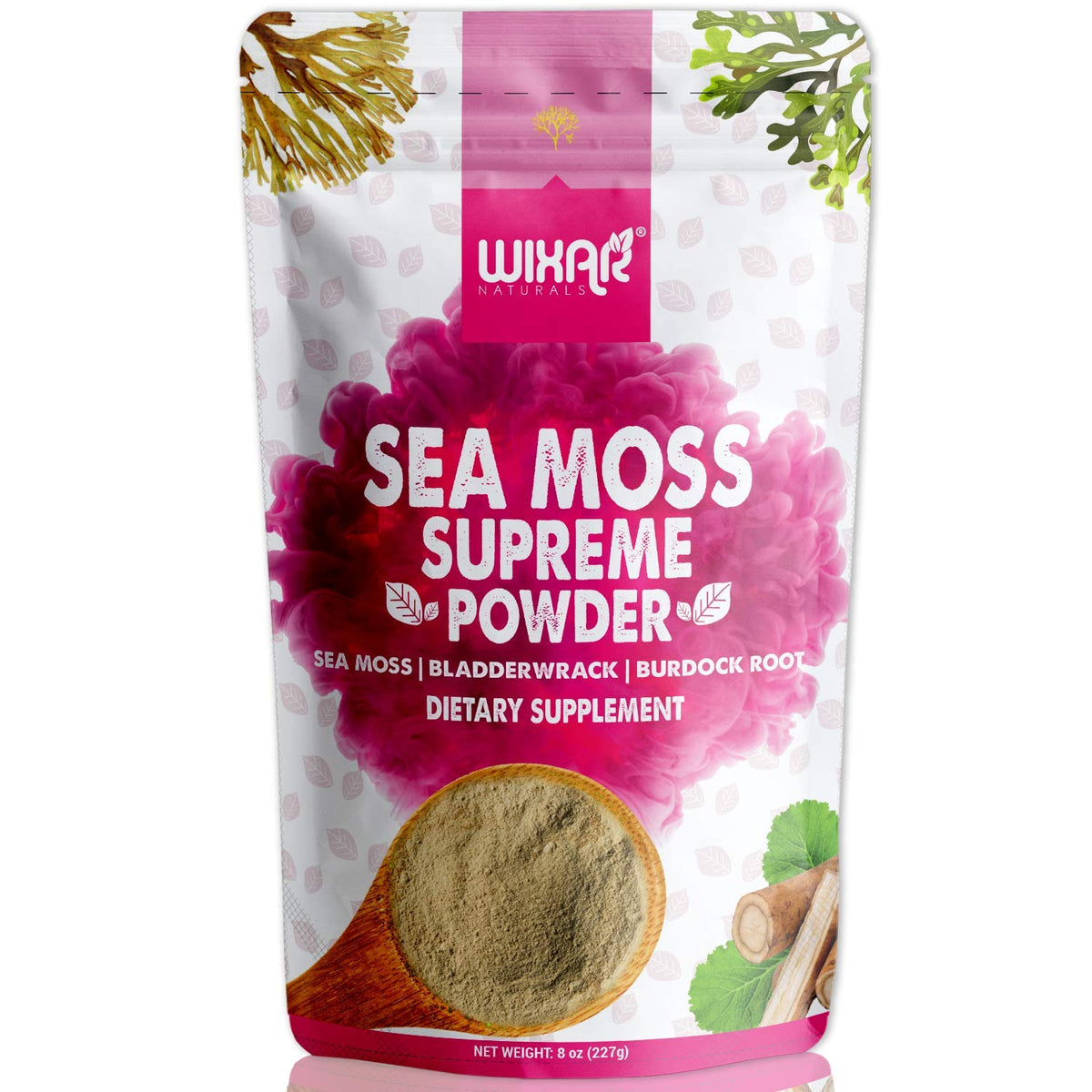 WIXAR NATURALS Sea Moss Powder 227g front view