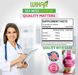 WIXAR NATURALS Sea Moss Powder in a glass jar