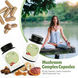 WL Herbal Treasure Lion's Mane Mushroom Capsules with measuring spoon