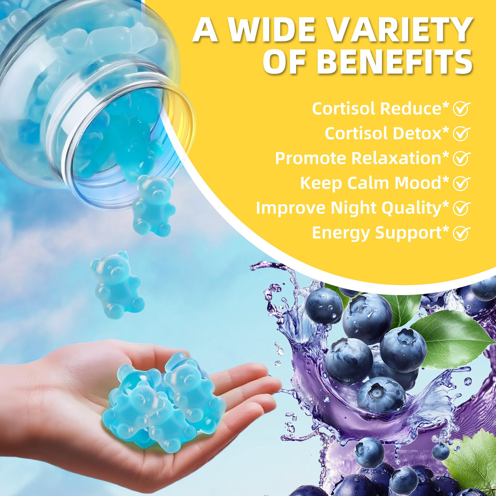 Wllbdloig Cortisol Gummies showing serving size