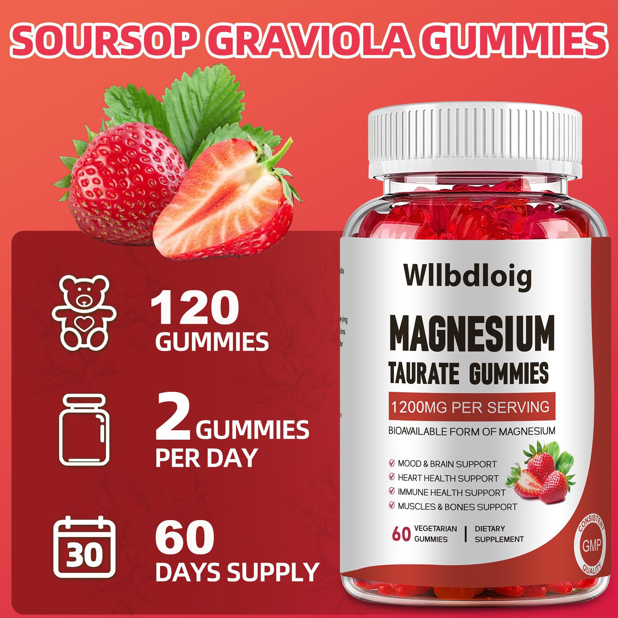 Wllbdloig Magnesium Taurate Gummies lifestyle shot