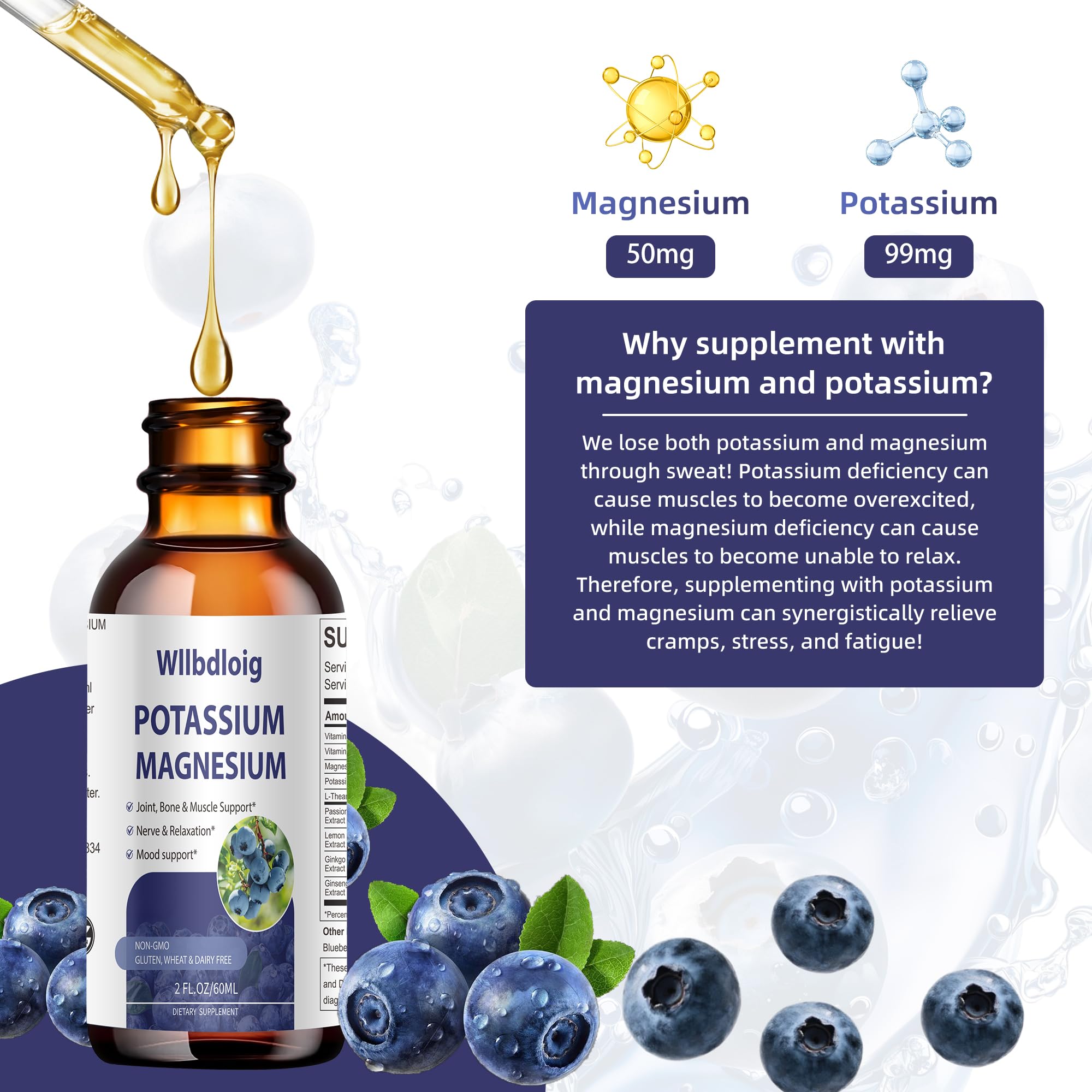 Wllbdloig Potassium & Magnesium Drops close-up of bottle