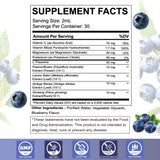 Wllbdloig Potassium & Magnesium Drops side view with dosage instructions