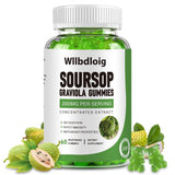 Wllbdloig Soursop Graviola Gummies front view with packaging