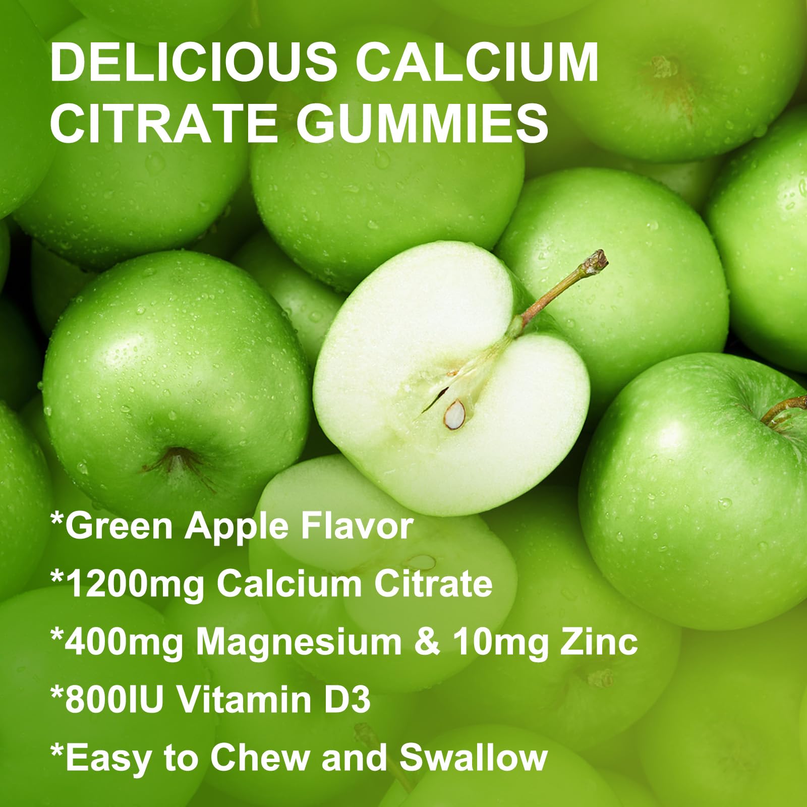 WOGORGT Calcium Citrate Gummies assorted gummy shapes