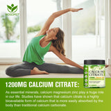 WOGORGT Calcium Citrate Gummies on a table with fruits