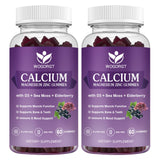 WOGORGT Calcium Magnesium Zinc Gummies front view with packaging