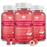 WOGORGT Calcium Magnesium Zinc Gummies front view with white peach flavour