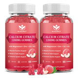 WOGORGT Calcium Magnesium Zinc Gummies front view with white peach flavour
