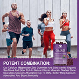 WOGORGT Calcium Magnesium Zinc Gummies with fresh fruits