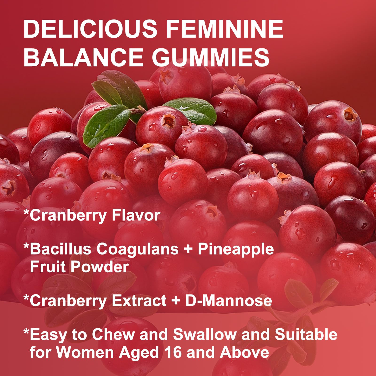 WOGORGT Feminine Balance Gummies bottle open showing gummies