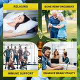 WOGORGT Hemp Oil Omega 3-6-9 Supplement on a wooden table