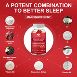 WOGORGT Magnesium Glycinate Gummies 400mg close-up of gummies