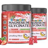 WOGORGT Magnesium Glycinate Gummies front view with strawberry flavour