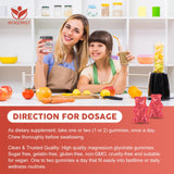 WOGORGT Magnesium Glycinate Gummies open bottle view