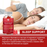 WOGORGT Magnesium Glycinate Gummies side view of bottle