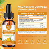 WOGORGT Magnesium Glycinate Liquid Drops 800mg bottle side view