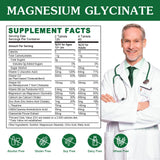WOGORGT Magnesium Glycinate Supplement bottle side view
