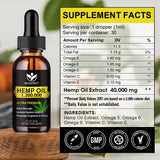 WOGORGT Premium Hemp Oil bottle side view