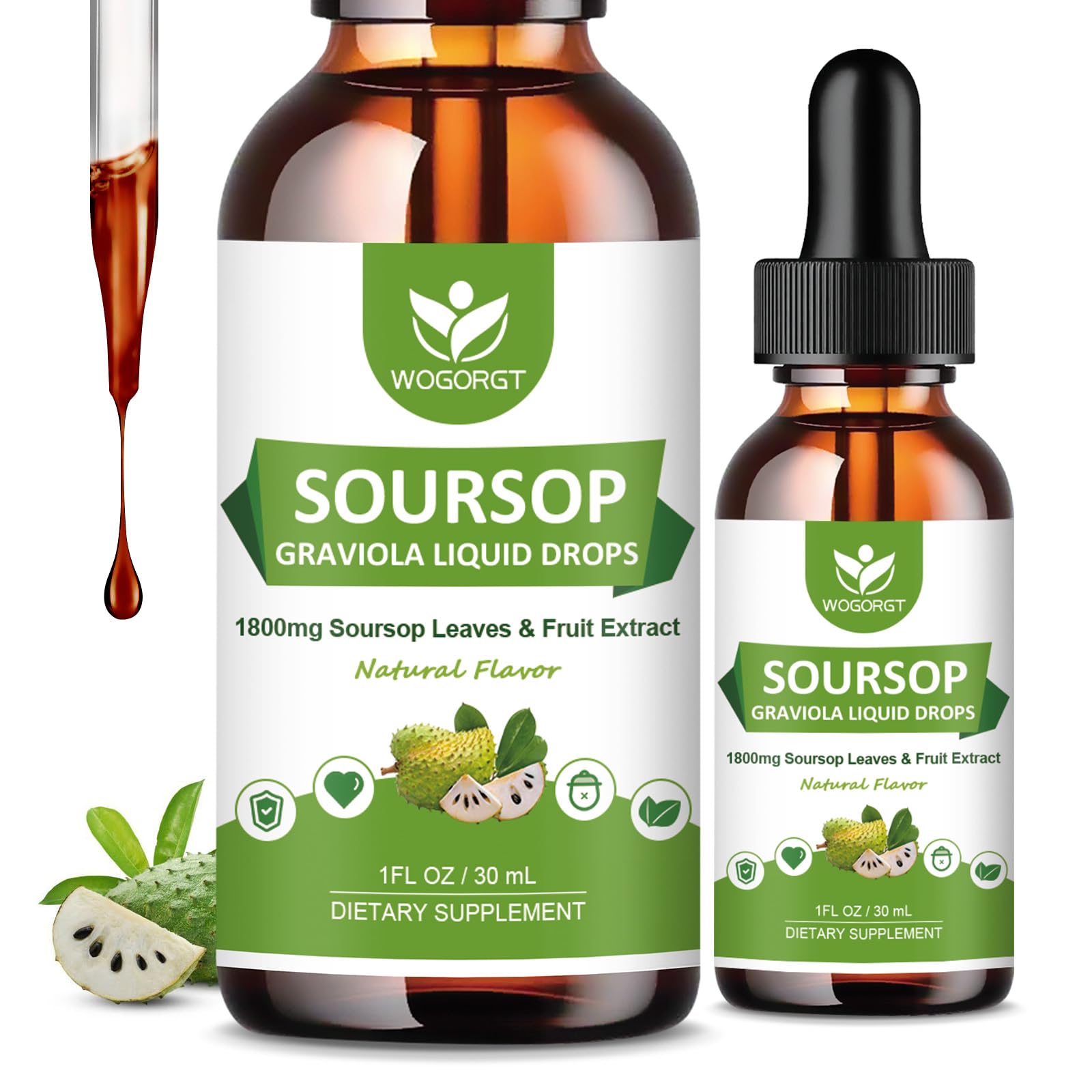 WOGORGT Soursop Liquid Drops bottle front view