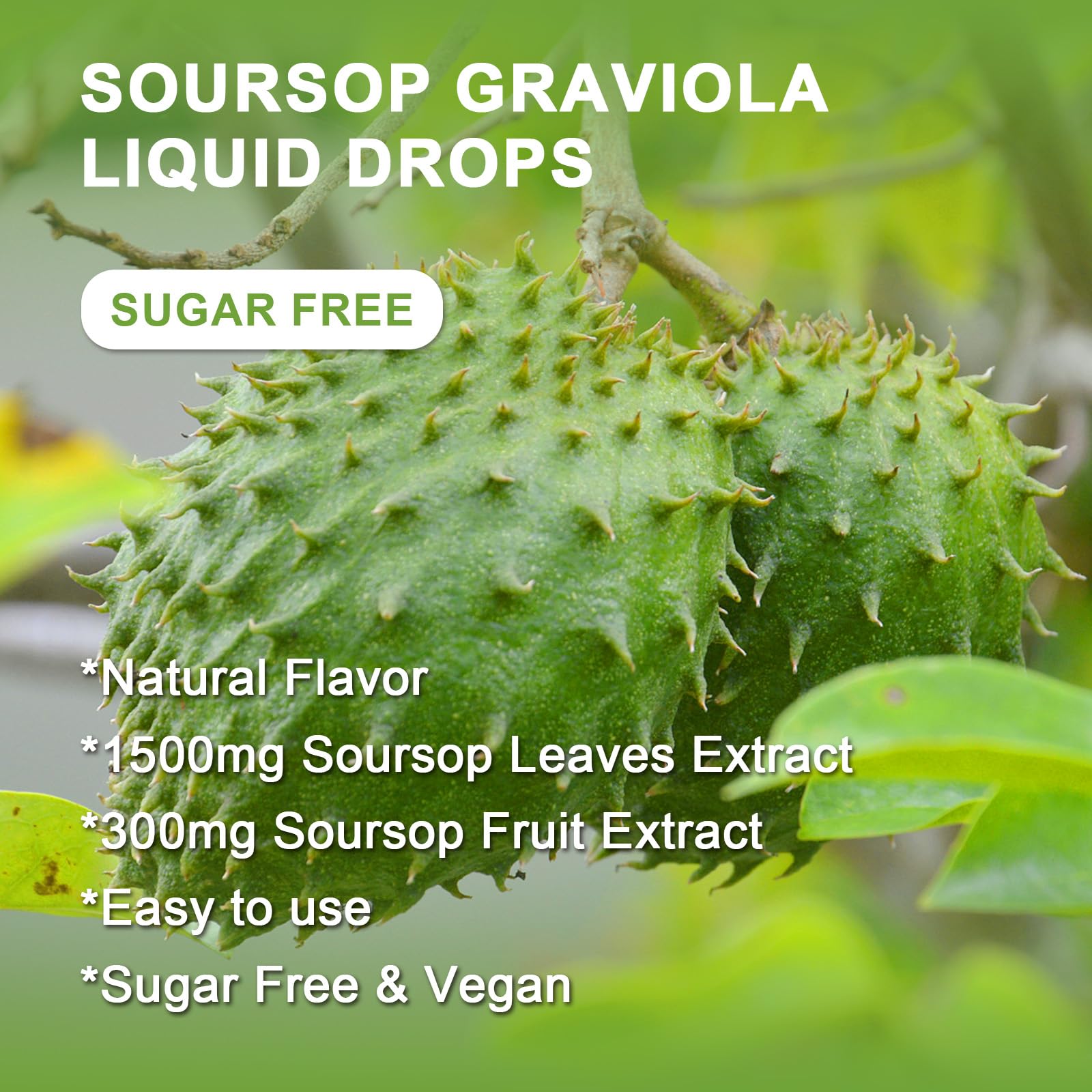 WOGORGT Soursop Liquid Drops with fresh soursop fruit