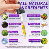 WOJBALMN Cortisol Supplements Liquid Drops 2 Fl Oz showing blueberry flavour