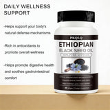 WOJJ Black Seed Oil Softgels showing dosage instructions
