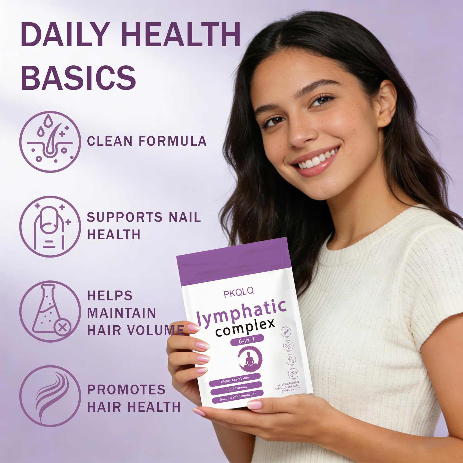 WOJJ Echinacea Herbal Supplement lifestyle scene with herbal ingredients