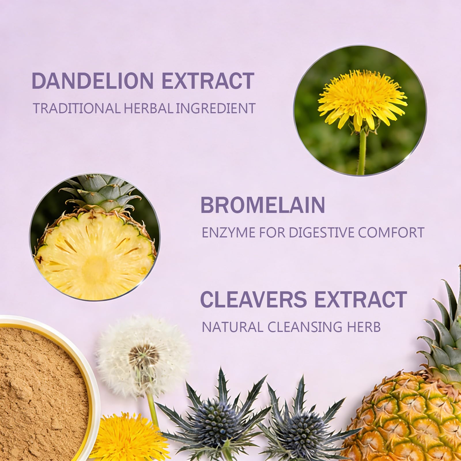 WOJJ Echinacea Herbal Supplement packaging on a wooden table