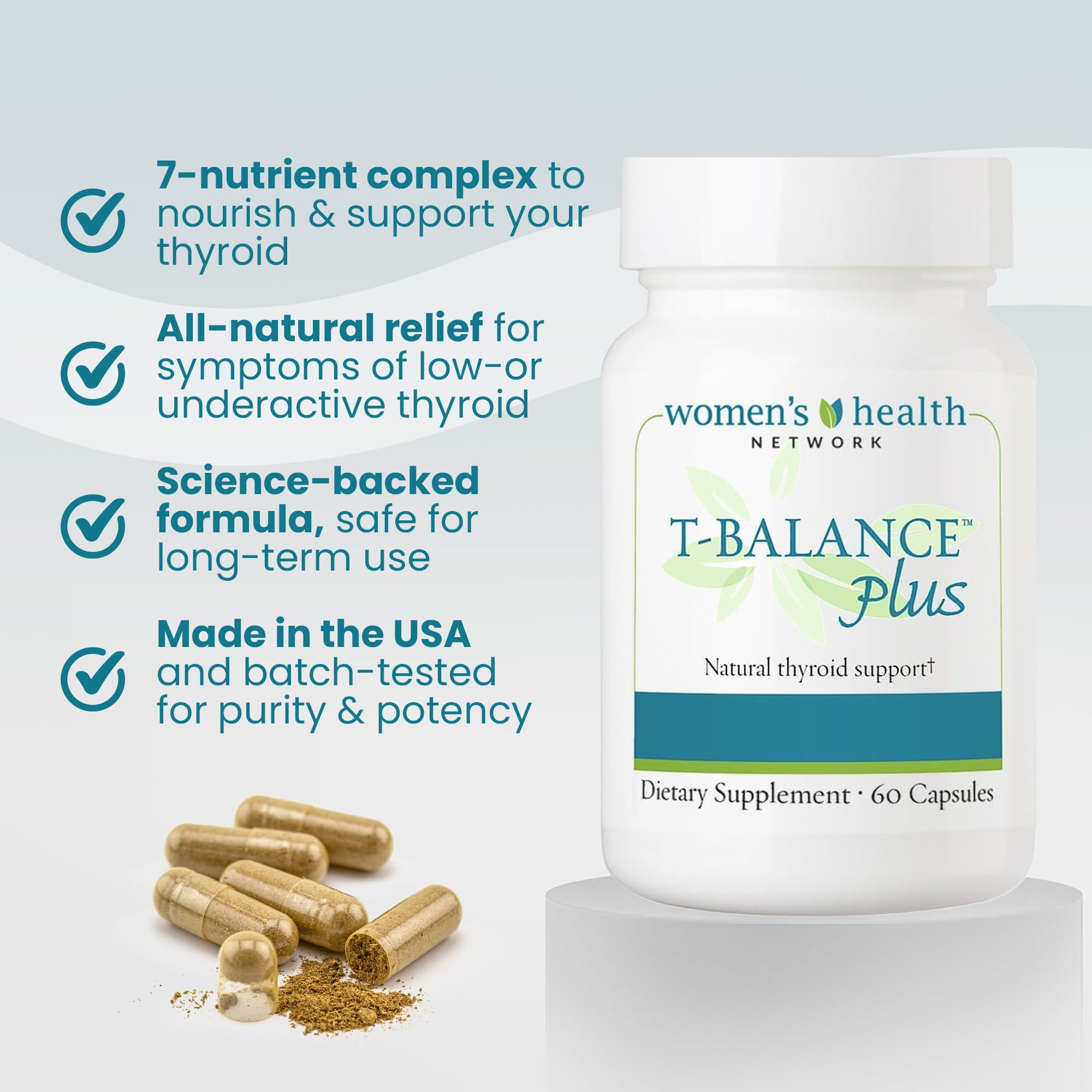Women's Health Network T-Balance Plus bottle with label
