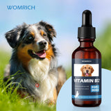 WOMRICH Vitamin B12 liquid supplement for dogs packaging details