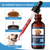 WOMRICH Vitamin B12 liquid supplement for dogs with measuring spoon for easy dosage