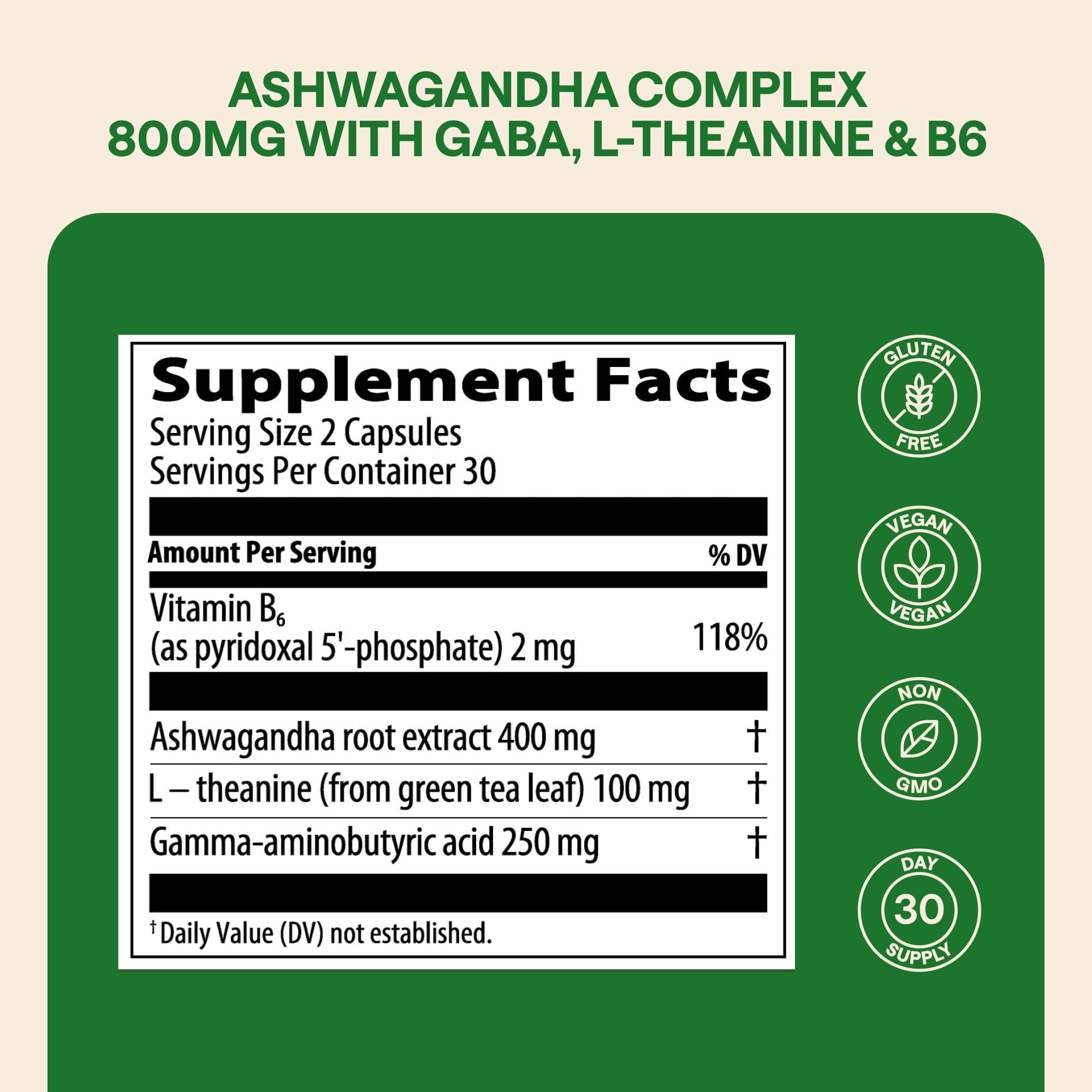 WONDER FAMILY Ashwagandha Supplement ingredients list