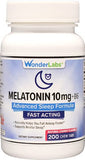 Wonder Laboratories Chewable Melatonin 10mg + B6 front view