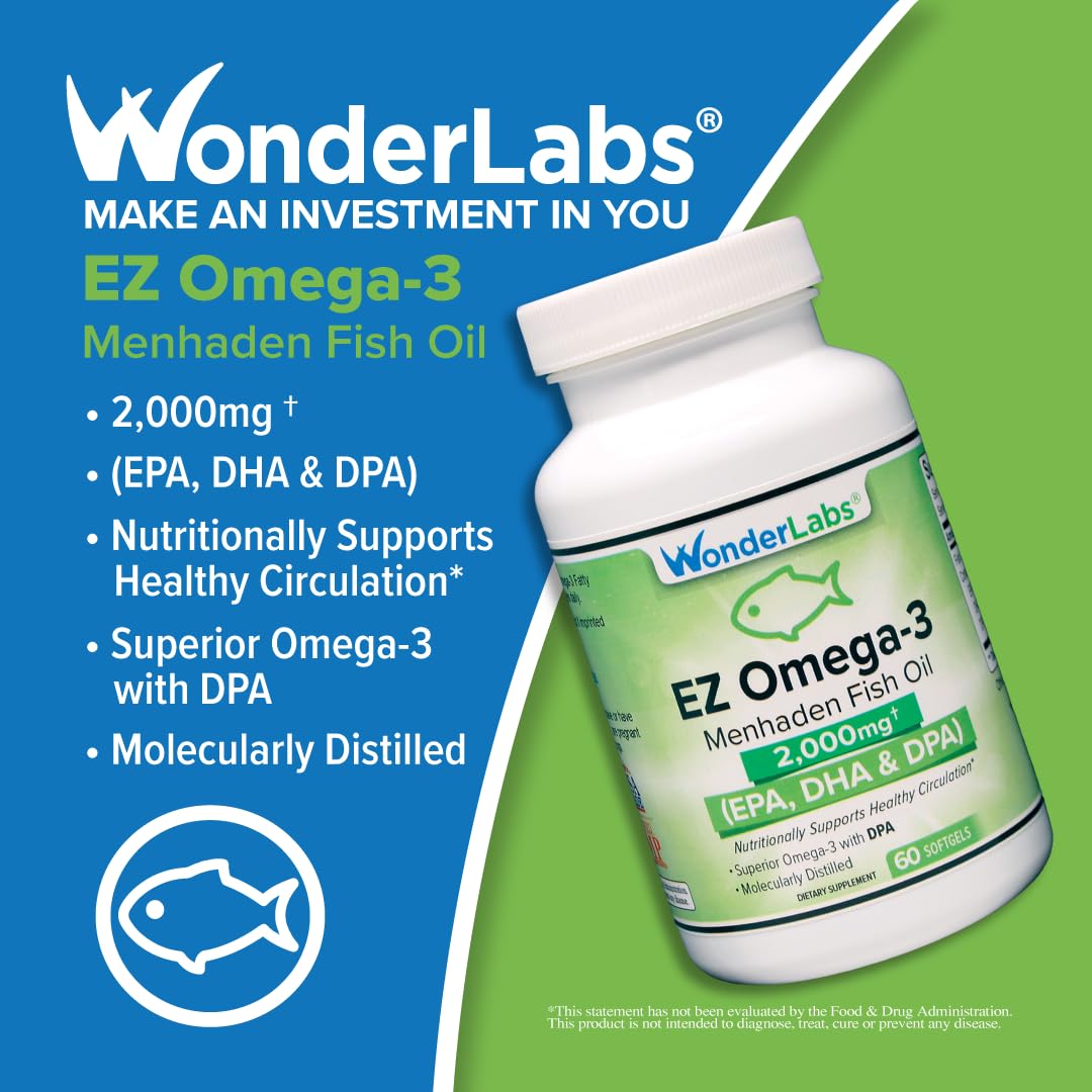 Wonder Laboratories Omega-3 Fish Oil 550mg capsule close-up
