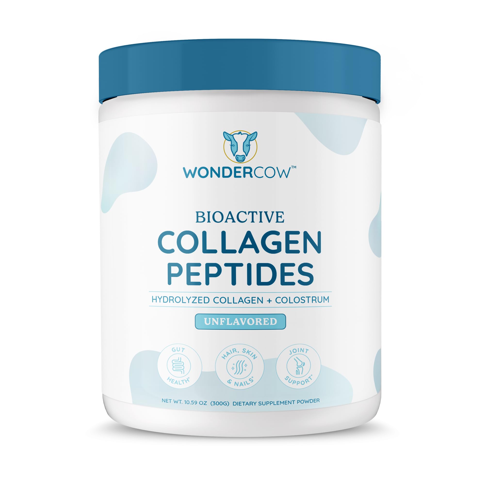 WONDERCOW Bioactive Collagen + Bovine Colostrum Powder front view