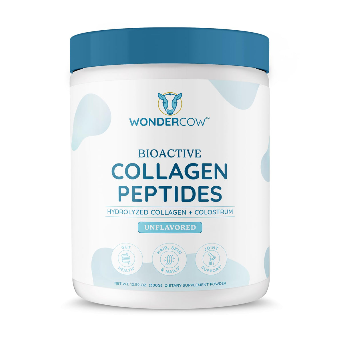 WONDERCOW Bioactive Collagen + Bovine Colostrum Powder front view