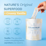 WONDERCOW Whole Colostrum Powder 120g serving suggestion in a smoothie