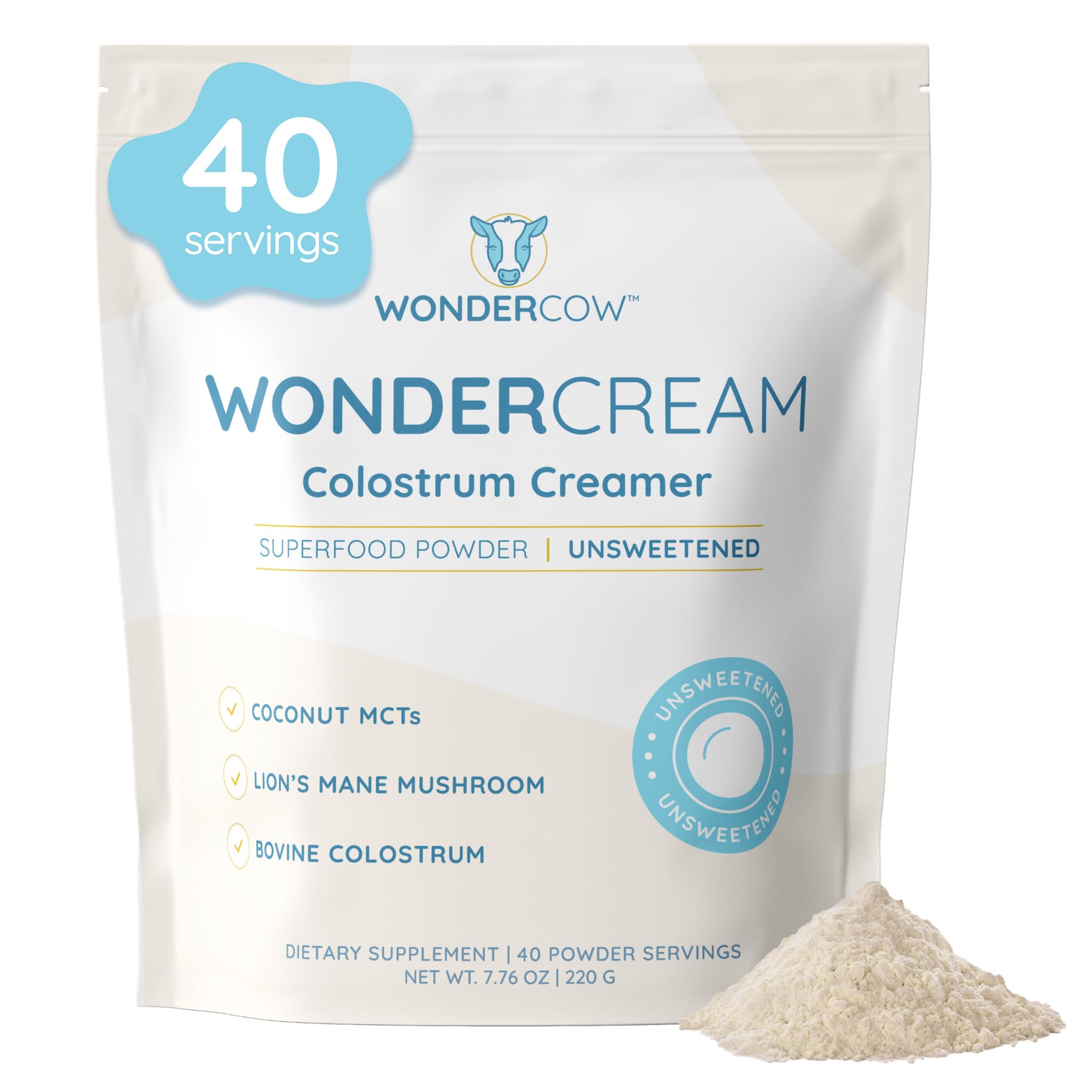 WONDERCOW WonderCream Coffee Creamer 220g front view