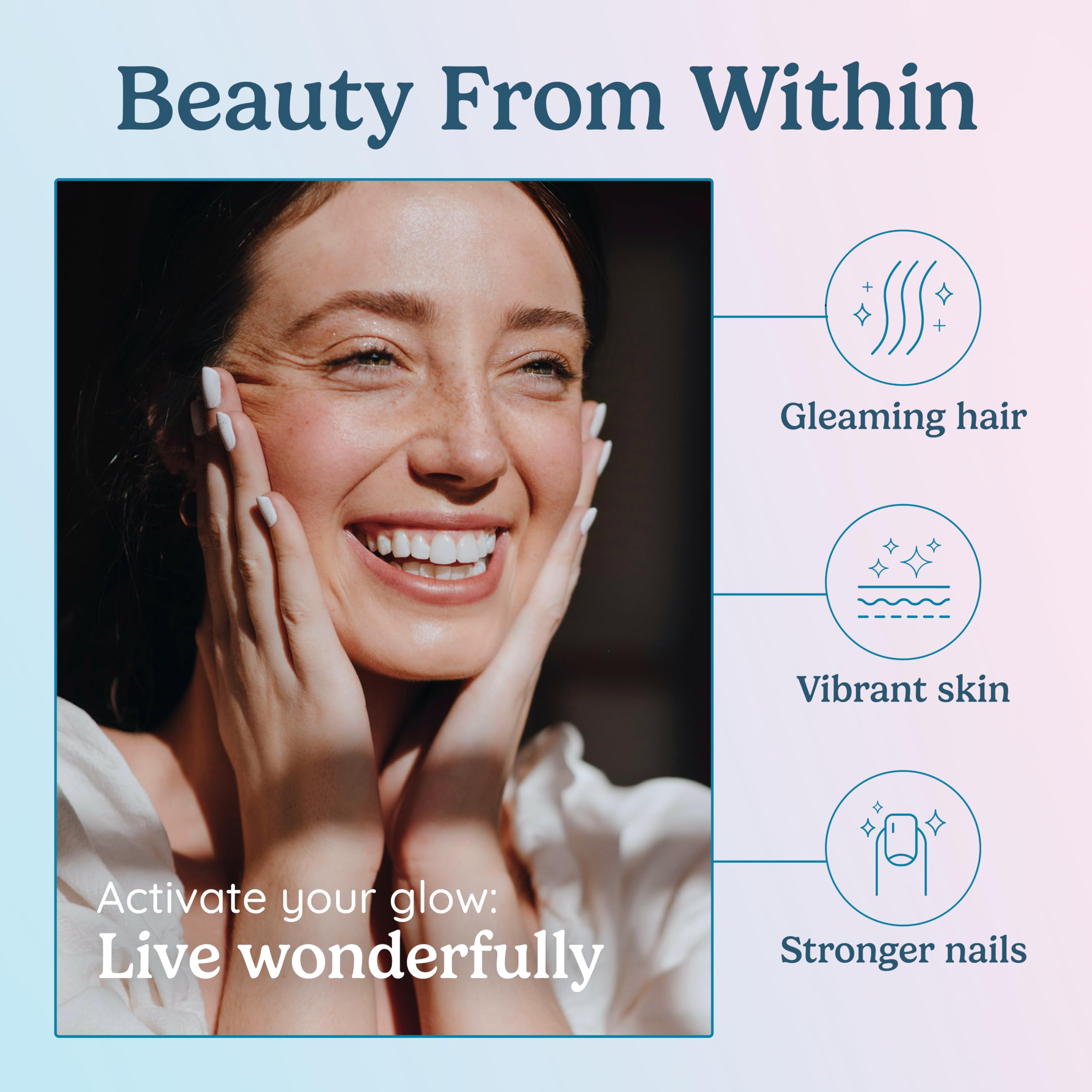 WONDERCOW WonderGlow Biotin Supplement packaging