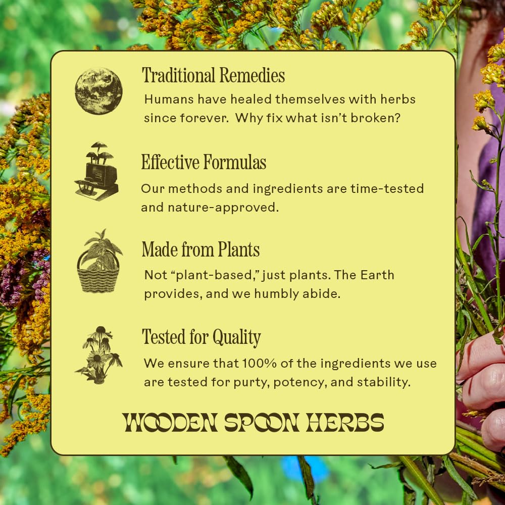 Wooden Spoon Herbs Elderberry Tonic 458g on a wooden table