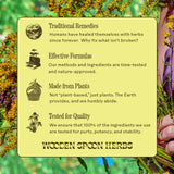 Wooden Spoon Herbs Elderberry Tonic 458g on a wooden table